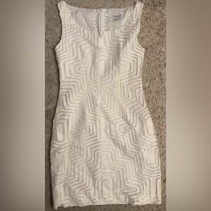 AMY MATTO ivory sleeveless above knee dress 2